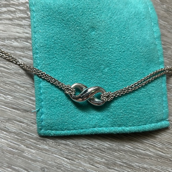 Tiffany & Co Silver Infinity Necklace - Picture 2 of 3